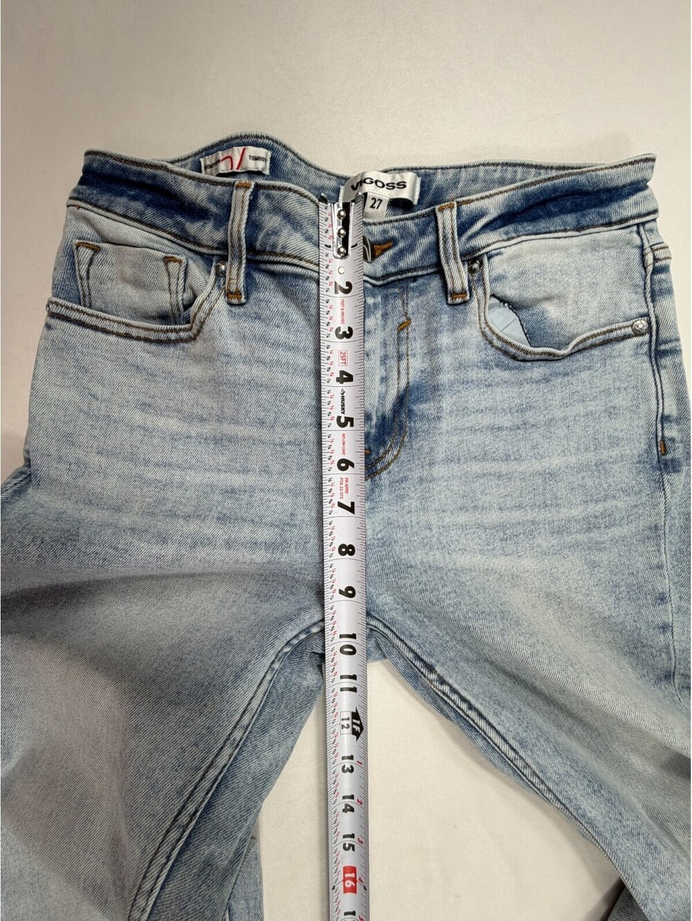 Vigoss Light Wash Skinny Jeans Size 27 - Picture 10 of 10